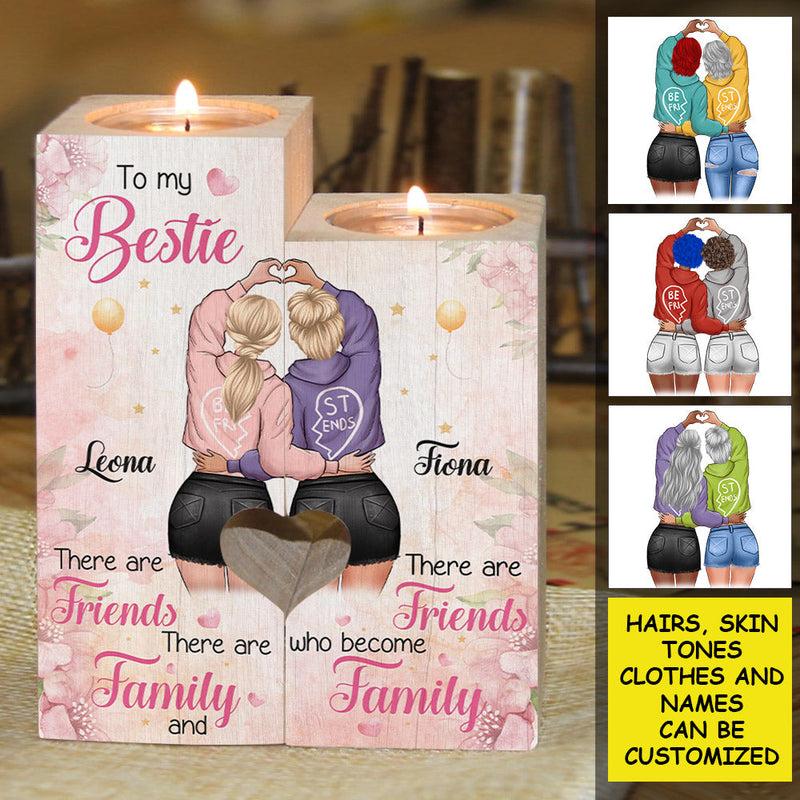 Custom Best Friend Gifts for Women - Personalized Color Candle Holder