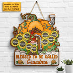 Custom Name Sunflower Grandma Gifts - Personalized Wood Sign