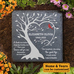 Custom Name Memorial Tree Remembrance Gifts - Personalized Memorial Stone