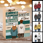 Custom Name Couple Love Gifts - Personalized Color Candle Holder