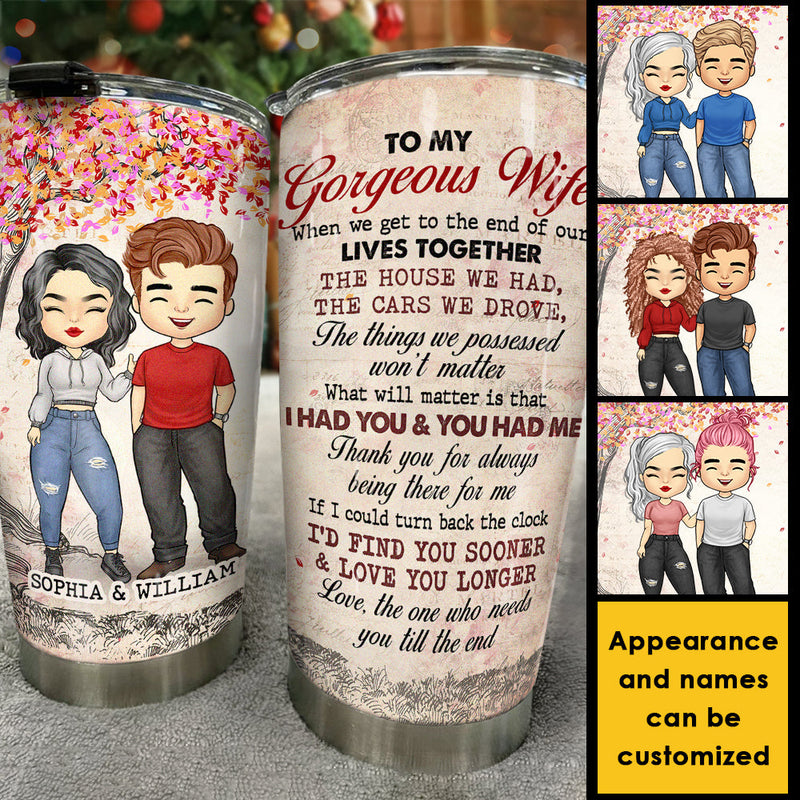 Custom Name Romantic Gifts for Wife - Personalized Tumbler