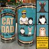 An Amazing Cat Dad - Personalized Tumbler - Gift For Dad