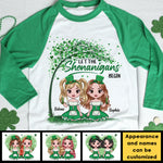 Custom Name St. Patrick's Day Shenanigans Gifts - Personalized Raglan Shirt