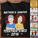 Custom Name Couple Anniversary Gifts - Personalized Apparel