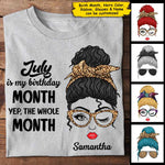 Custom Name July Birthday Month Gifts for Women - Personalized Apparel