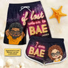 Return To Bae, I'm Bae - Personalized Couple Beach Shorts - Gift For Couples, Husband Wife