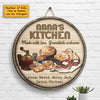 Grandma’s Kitchen Made With Love - Personalized Shaped Wood Sign - Gift For Grandma, Grandparents