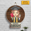 Congratulations On Your Graduation - Personalized Shaped Wood Sign - Graduation Gift