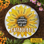 Custom Name Grandma Garden Decor - Personalized Garden Stone