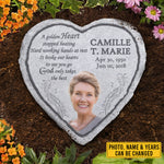 Custom Photo Memorial Garden Decor - Personalized Memorial Stone
