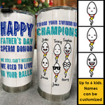 Custom Name Funny Father's Day Gifts for Sperm Donor - Personalized Tumbler