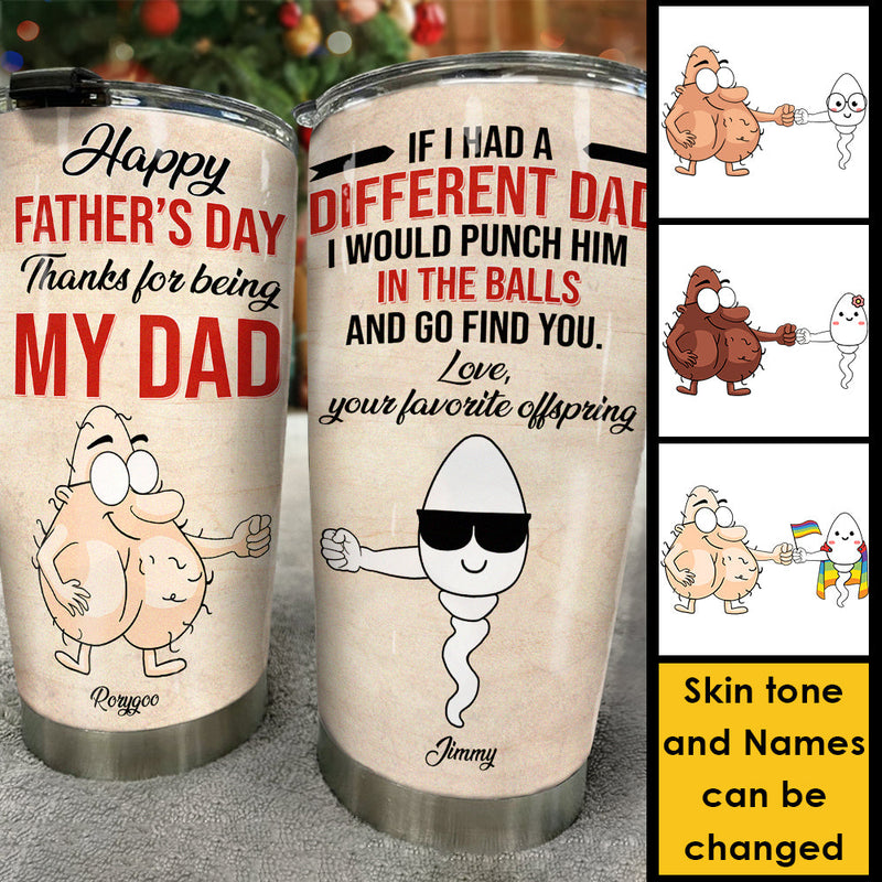Custom Name Funny Father's Day Gifts for Dad - Personalized Tumbler
