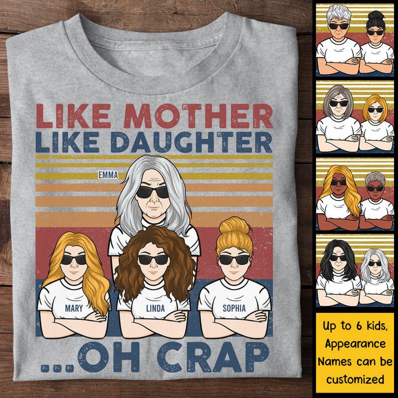 Custom Name Funny Mother Daughter Gifts - Personalized Apparel