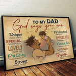 Christian Dad Bible Verse Gift - Inspirational Poster