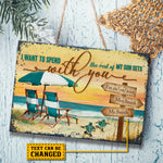Custom Name Sunset Couple Gifts - Personalized Metal Sign