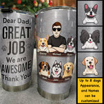 Custom Name Dog Dad Gifts - Personalized Tumbler