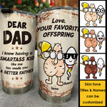 Custom Name Funny Gifts for Dad - Personalized Tumbler