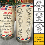 Custom Name Dad Gifts for Families - Personalized Tumbler