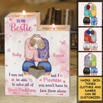 Custom Name Best Friend Gifts for Women - Personalized Color Candle Holder