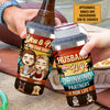 Husband Wife & Our Dogs - Personalized Can Cooler - Gift For Couples, Husband Wife