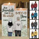 Custom Name Romantic Gifts for Couples - Personalized Color Candle Holder