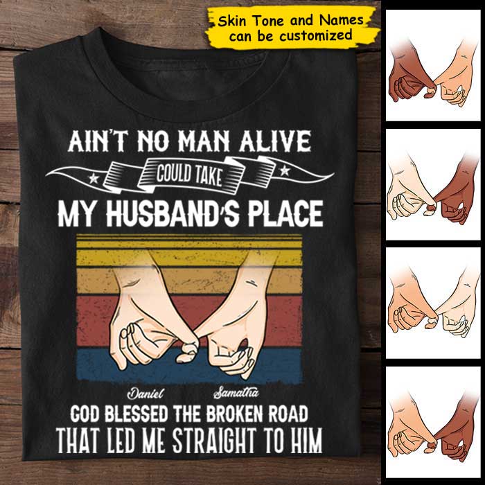 Custom Name Husband Wife Couple Gifts - Personalized Apparel