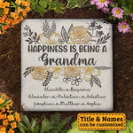 Custom Name Grandma Garden Decor - Personalized Garden Stone