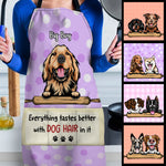 Custom Name Funny Dog Hair Gifts for Dog Lovers - Personalized Apron