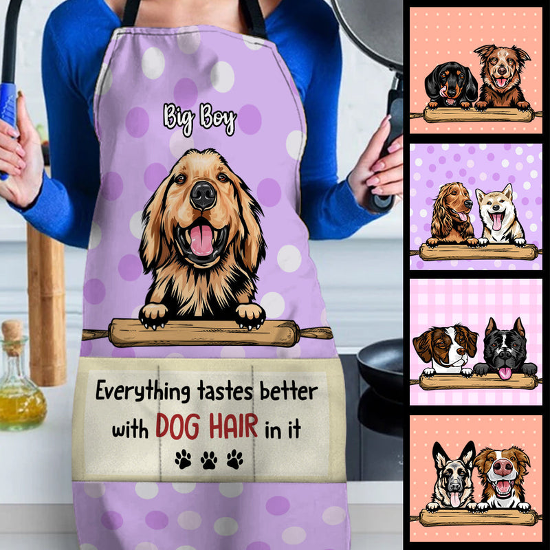 Custom Name Funny Dog Hair Gifts for Dog Lovers - Personalized Apron
