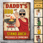 Custom Name BBQ Gifts for Dad - Personalized Metal Sign