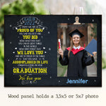 Custom Graduation Photo Gifts for Graduates - Personalized Wooden Frame