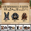 Keine Notwendigkeit Zu Klopfen German - Funny Personalized Dog Decorative Mat