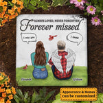 Custom Name Memorial Couple Decor - Personalized Memorial Stone