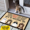 Every Bite You Take I'll Be Watching You - Funny Personalized Cat Decorative Mat