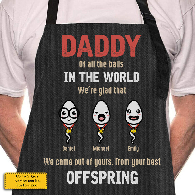 Custom Name Funny Gifts for Dad - Personalized Apron