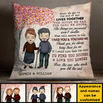 Custom Name Forever Love Gifts for Couples - Personalized Pillow