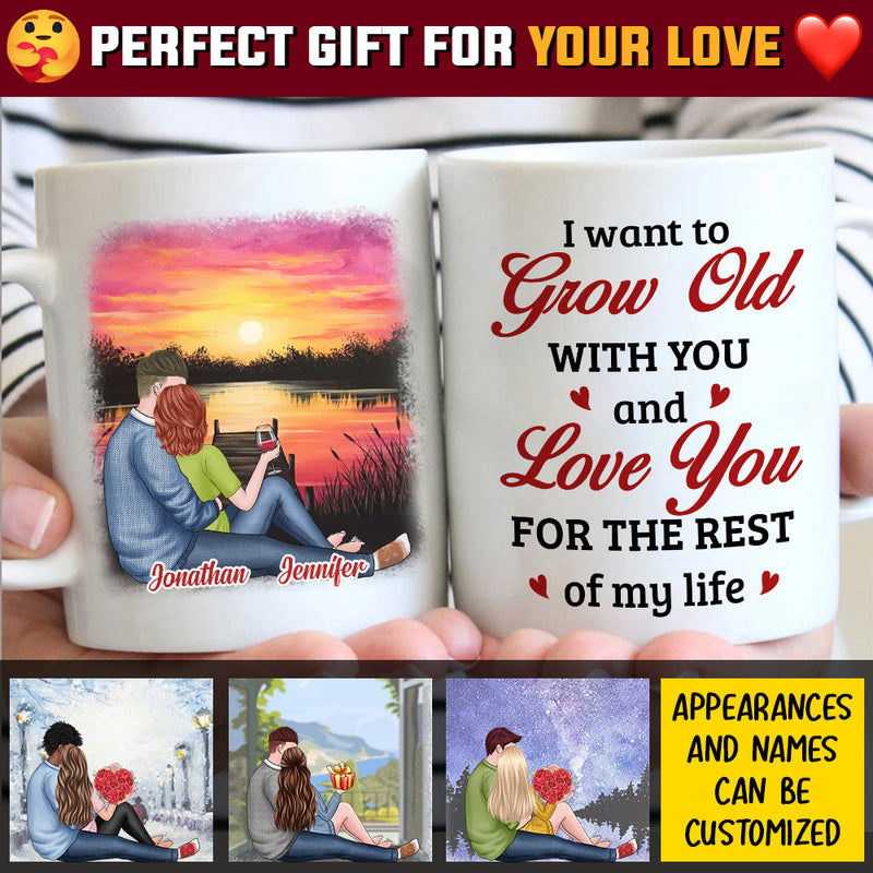 Custom Name Romantic Couple Gifts - Personalized Mugs