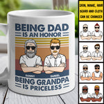 Custom Name Dad and Grandpa Gifts - Personalized Mug