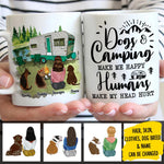 Custom Name Dog Camping Gifts for Dog Lovers - Personalized Mugs