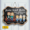 Home Sweet Home Parents & Kids Chalk Board Style - Gift For Couples, Husband Wife, Personalized Shaped Wood Sign