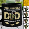 To The World Best Fishing Dad - Gift For Dad - Personalized Black Mug