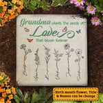 Grandma Plants Love Garden Decor - Garden Stone