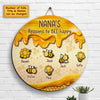 Nana Reasons To Bee Happy - Personalized Shaped Wood Sign - Gift For Grandma, Grandparents