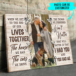 Custom Photo Romantic Couple Gifts - Personalized Canvas