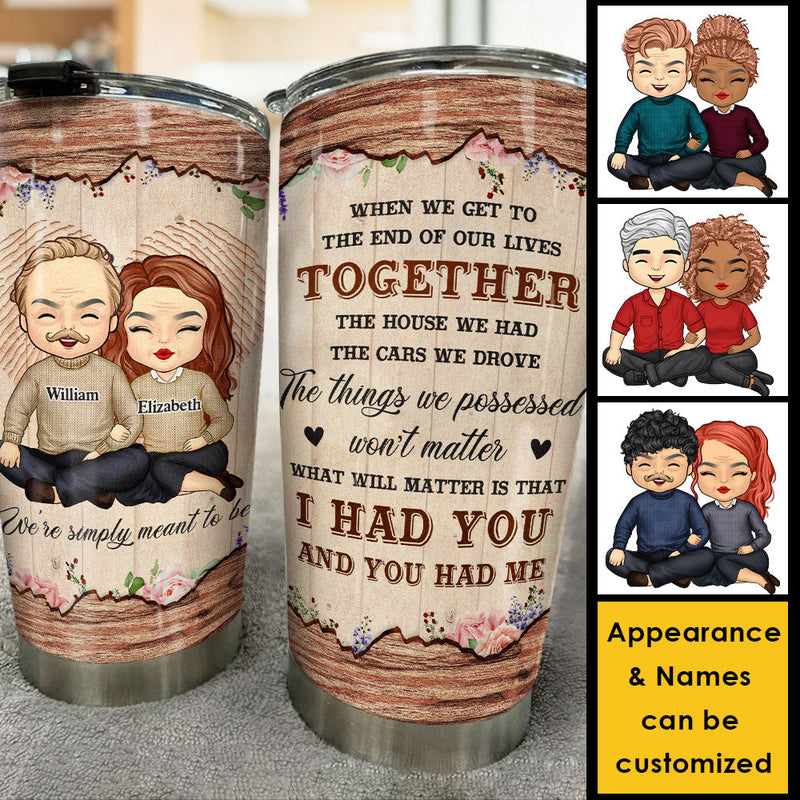 The Cars We Drove Won't Matter - Personalized Tumbler - Gift For Couples, Husband Wife