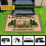 Custom Name Camping RV Family Gifts - Personalized Doormat