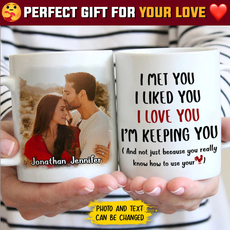 Custom Photo Romantic Couple Gifts - Personalized Mugs
