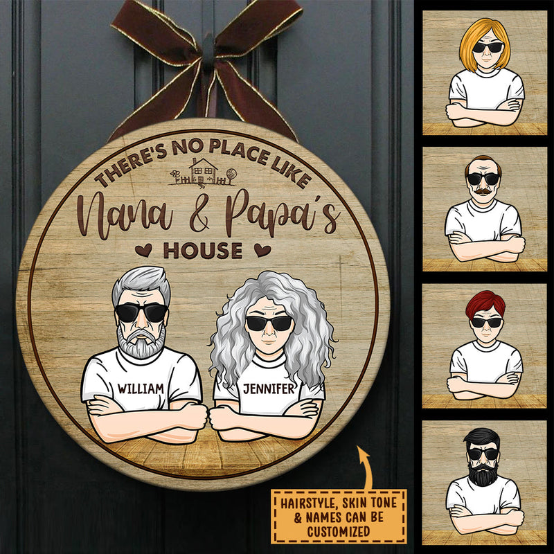 Custom Name Grandparents House Gifts - Personalized Wood Sign