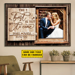 Custom Photo Wedding Anniversary Gifts for Couples - Personalized Poster