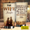 To My Wife, You Are My Queen Forever - Couple Personalized Custom Tumbler - Gift For Couple, Husband Wife, Anniversary, Engagement, Wedding, Marriage Gift